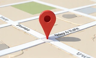 Illustration de localisation sur une carte avec une épingle.