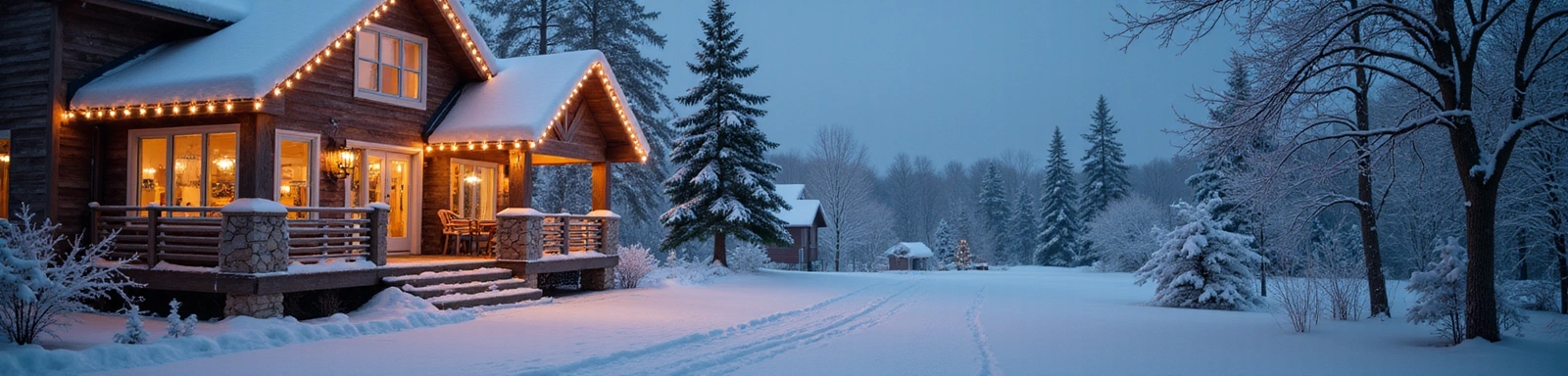 Bannière des soldes d'hiver avec des flocons de neige et une atmosphère festive